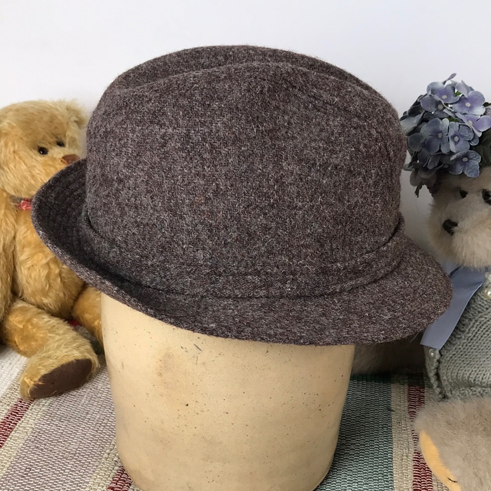 Biltmore Harris Tweed Men's Brown Wool Felt Casual Hat